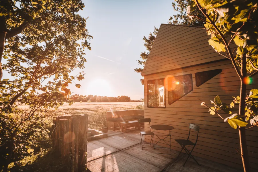 Polder Cabin Sunset2 kopie