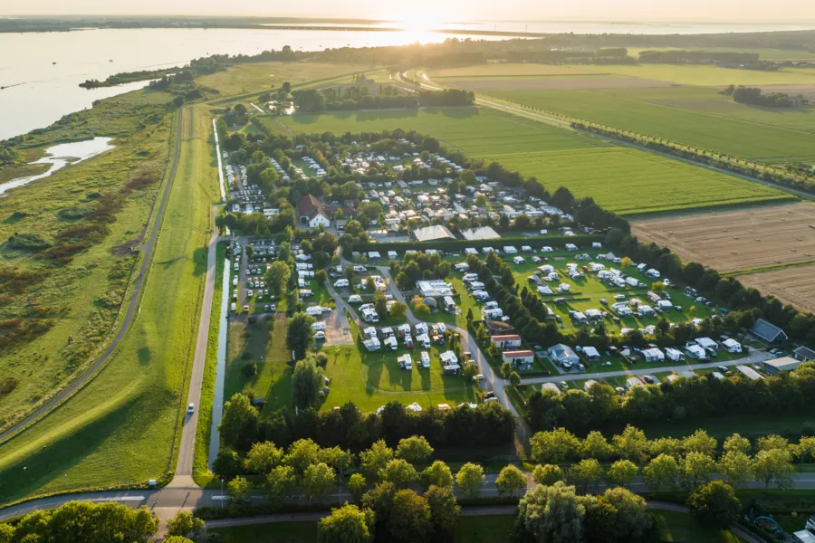 Camping 't Weergors vanuit de lucht